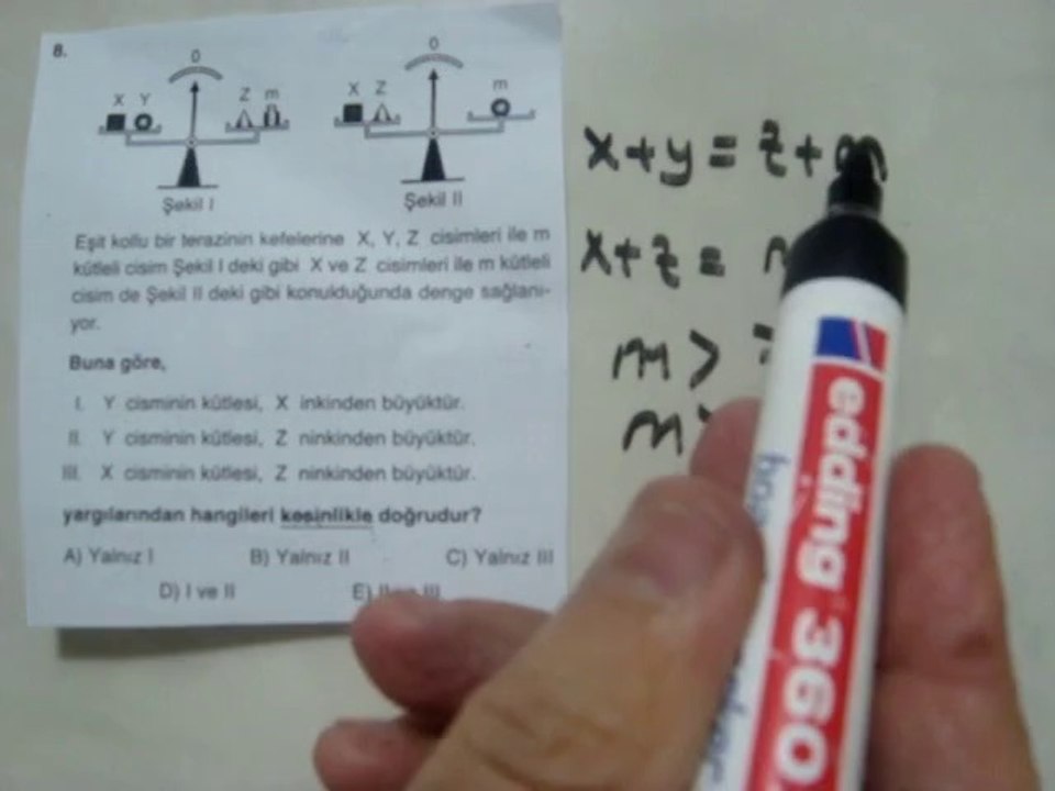 KÜTLENİN ÖLÇÜLMESİ  TEST 3  SORU 8