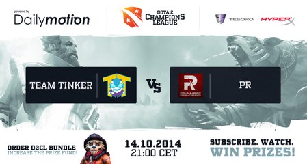 Team Tinker vs Power Rangers Game 3 - Dota 2 Champions League EU @DotaCapitalist & @DurkaDota