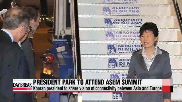President Park arrives in Italy for five-day visit
