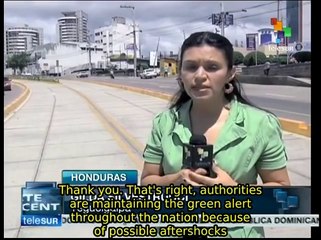 Honduras on green alert following earthquake in Central America