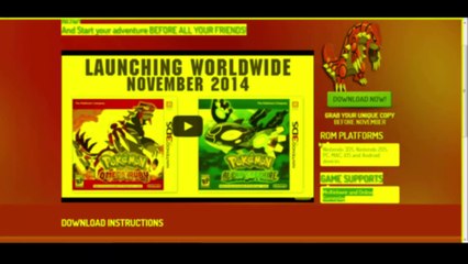 Pokemon Omega Ruby 3DS Rom Download Free Demo