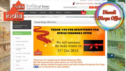 Diwali Dhamaka Offer - India at Home