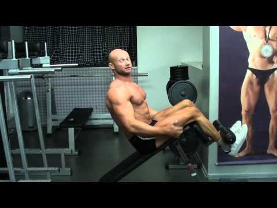 Как накачать пресс - живот - № 345. Подъемы кор...