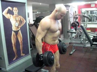 209. Изучаем читинг. Тренировка Бицепса. Гантели по 35 кг!