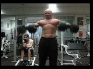 Как накачать широкие плечи - №107. Махи стоя с гантелями по 30 килограммов чисто! Old