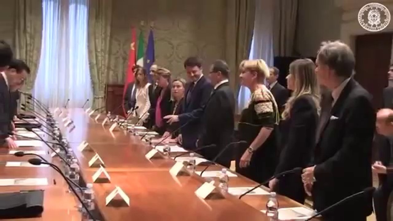Roma - Renzi incontra Primo ministro Repubblica Popolare della Cina Li Keqiang (14.10.14)
