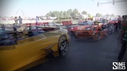 La grande paparde des voitures de luxe et de sport à Dubai