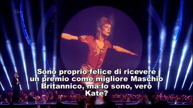 Noel Gallagher et Kate Moss aux Brit Awards 2014 à Londres