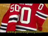 2014 new Chicago Blackhawks 50 Corey Crawford Red Jersey With 2014 Review
