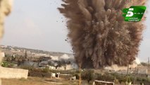 Patlama Anı - Suriye'de Bir Yerleşim Yeri Tamamen Yok Oldu