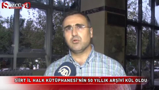 50 yıllık arşiv kül oldu