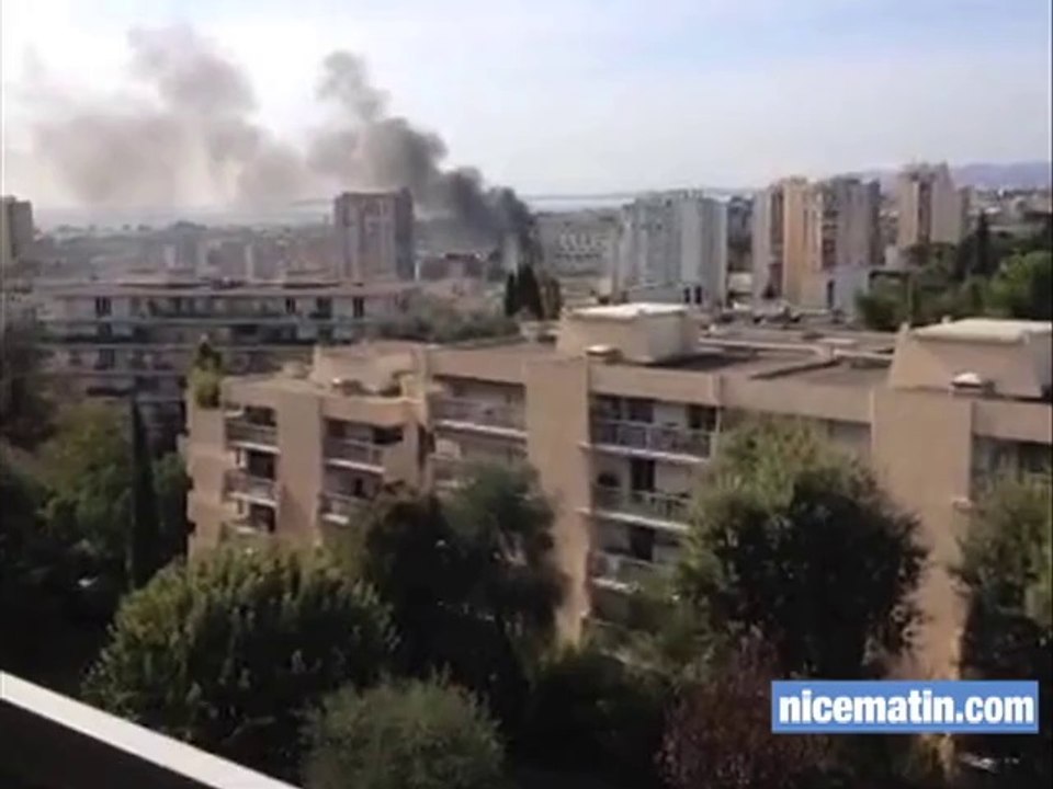 Feu de détritus aux Moulins à Nice