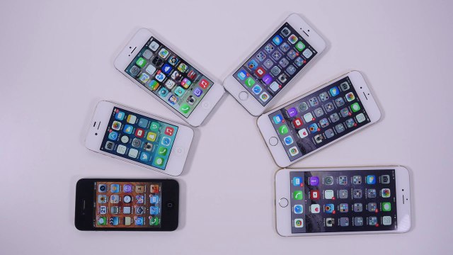 Apple iPhone 4 vs 4s vs 5 vs 5s vs 6 vs 6 Plus Comparison Apple
