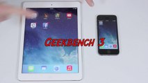 iPad Air -vs- iPhone 5s Benchmark Test (Power On - Off plus Geekbench 3) - YouTube