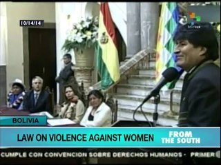 Boliva approves law to protect women from violence