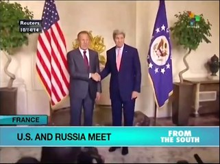 Russian and US foreign ministers meet to discuss Islamic State