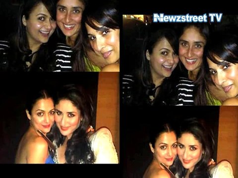 Captured: Kareena lets BFF Malaika kiss Saif Ali Khan