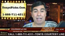 USC Trojans vs. Colorado Buffaloes Free Pick Prediction NCAA College Football Odds Preview 10-18-2014