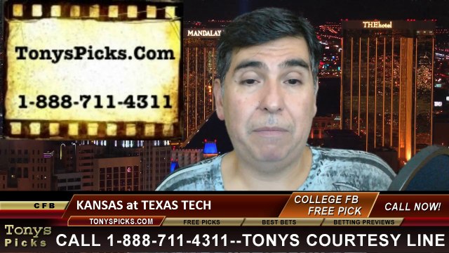 Texas Tech Red Raiders vs. Kansas Jayhawks Free Pick Prediction NCAA College Football Odds Preview 10-19-2014