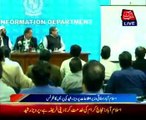 ISLAMABAD Information Minister Pervaiz Rasheed press conference
