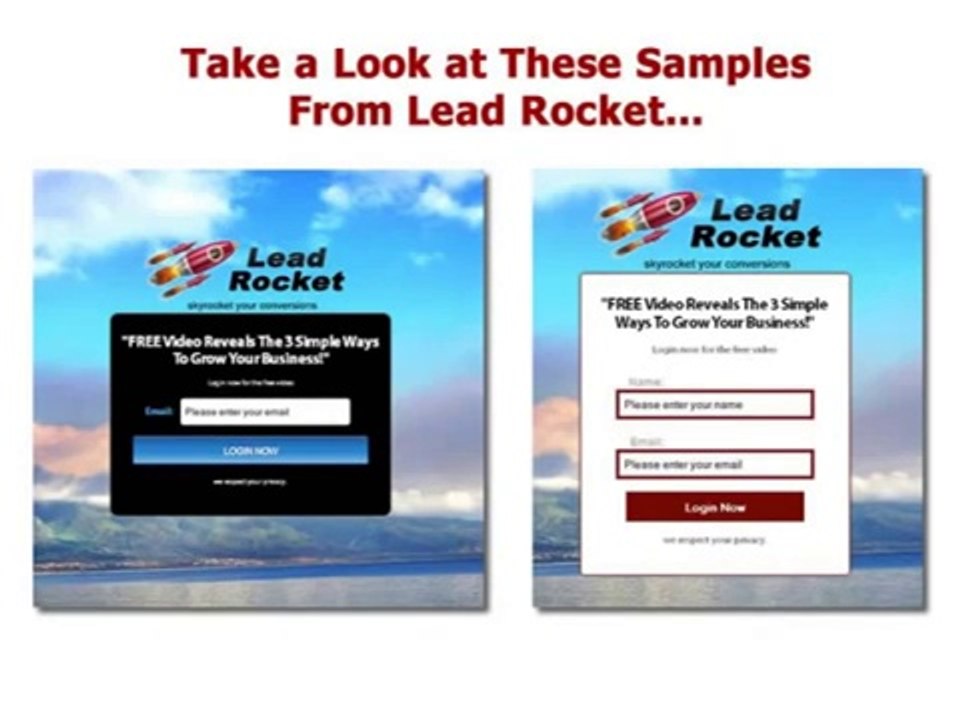 WP Lead Rocket - Crank out amazing squeeze pages in less than 3 minutes