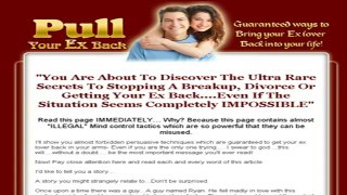 Pull Your Ex Back Book Review