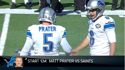 WK 7 Start 'Em, Sit 'Em: Matt Prater