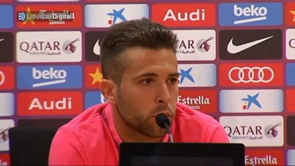 Jordi Alba: “Difícil que el Bernabeú aplauda a Messi"