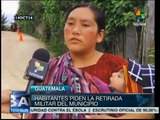 Indígenas guatemaltecos rechazan militarización de sus tierras