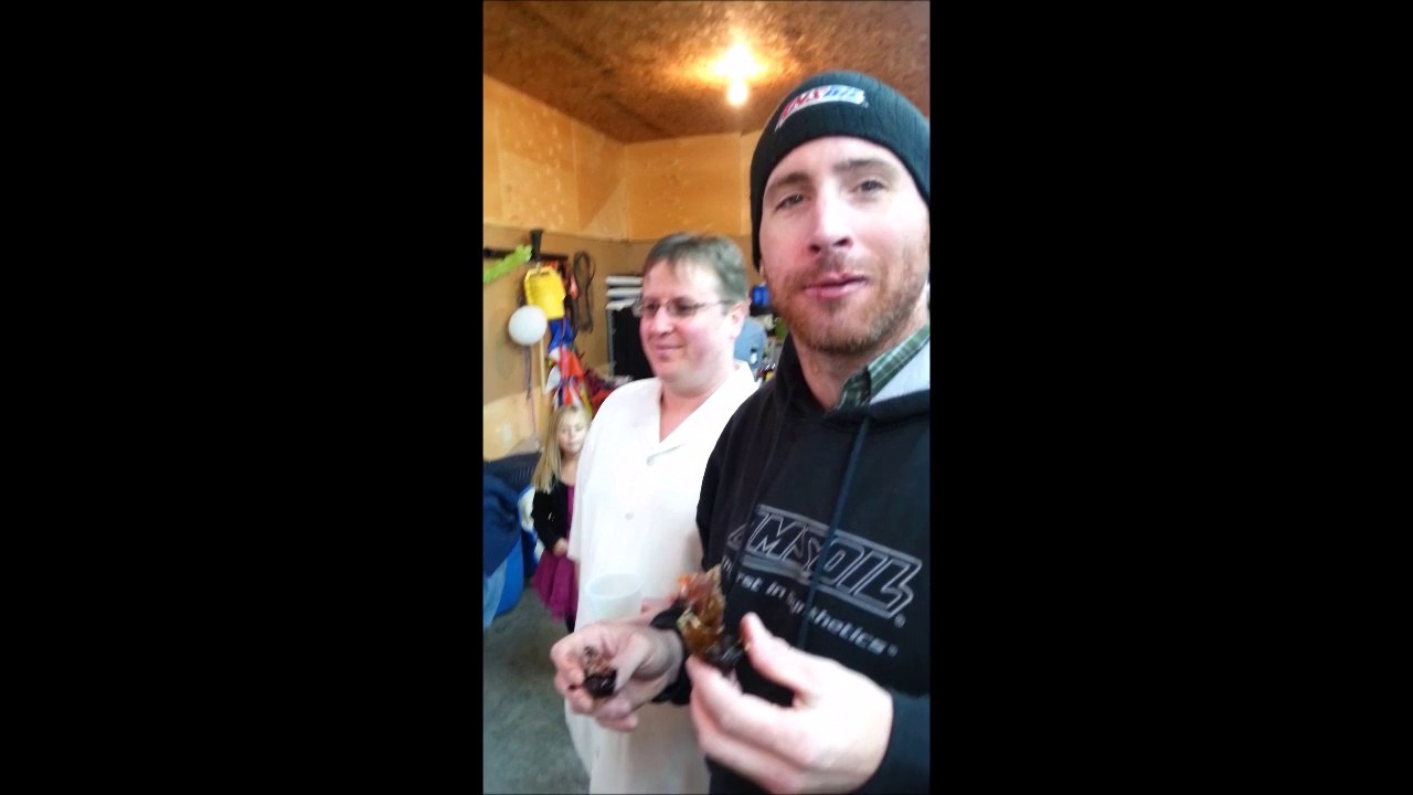 Eating Real Pig Ear