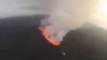 Helicopter Pilot Films Eruptions at Iceland's Holuhraun Volcano