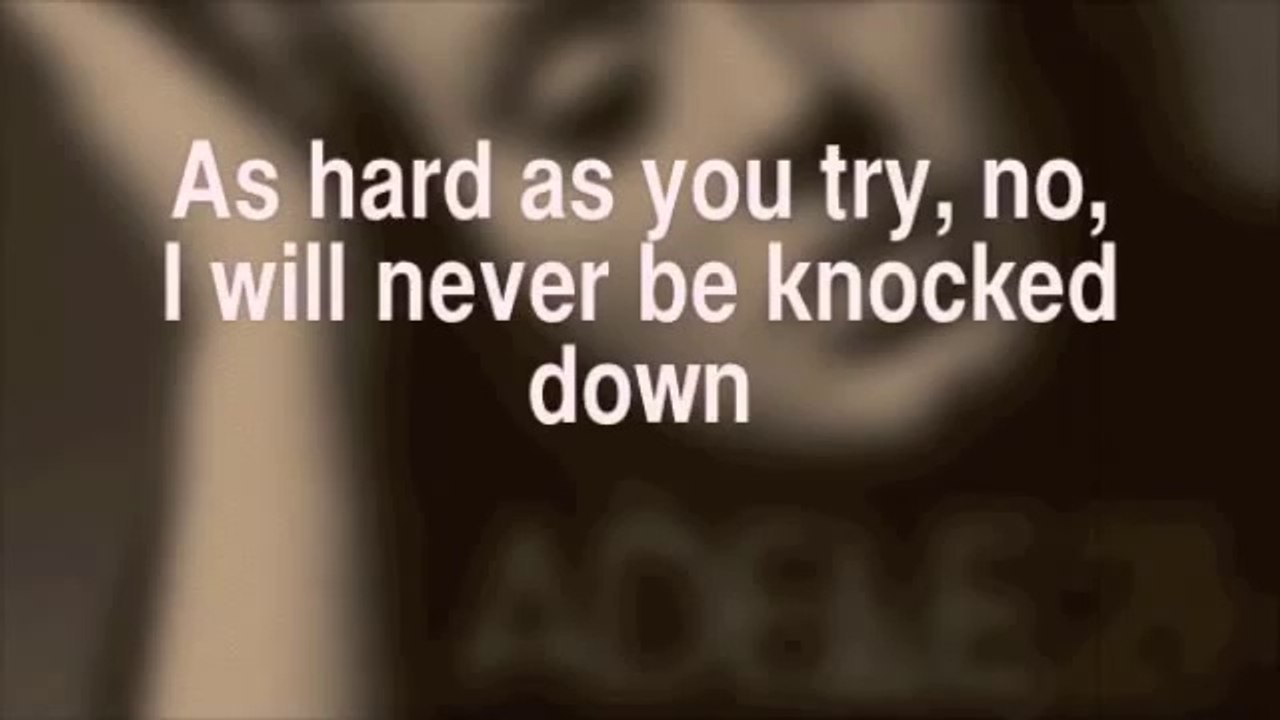 Adele Turning Tables (With Lyrics) Vidéo Dailymotion