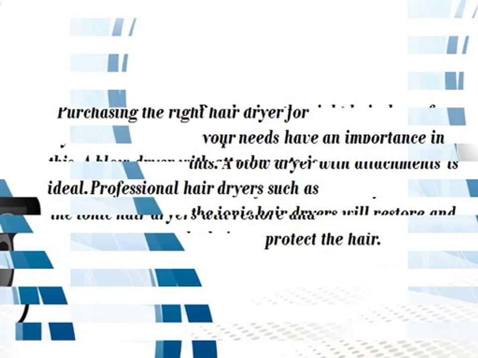 Features Of Ionic Hair Dryers
