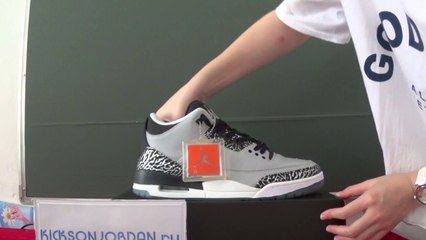 Authentic Air Jordan 3 Wolf Grey
