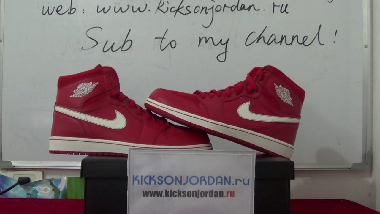 Authentic Air Jordan 1 High OG 'gym red'