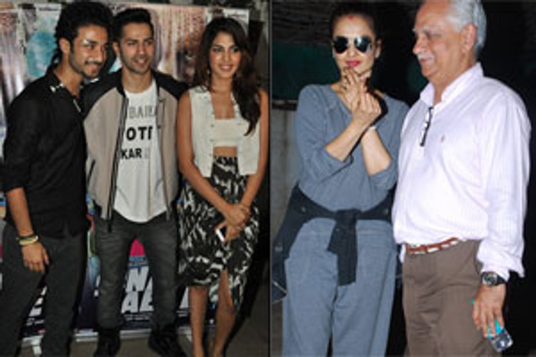 Varun & Rekha attend the special screening of Sonali Cable