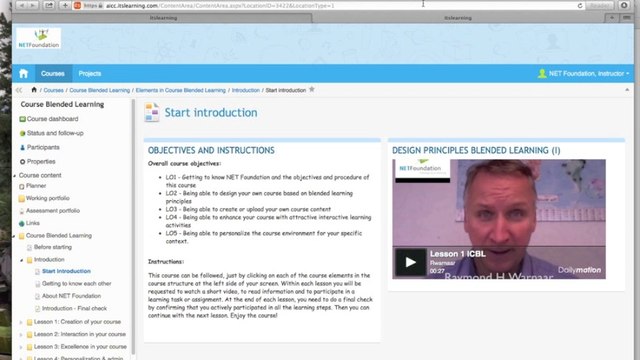 Connect to Blended Learning Course NET Foundation
