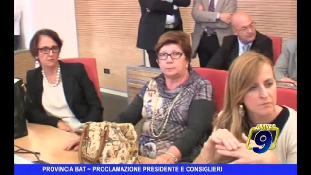 PROVINCIA BAT | Proclamazione Spina e consiglieri eletti