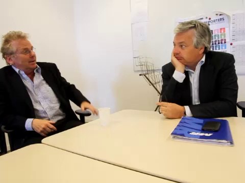 Didier Reynders et Daniel Cohn-Bendit discutent politique belge