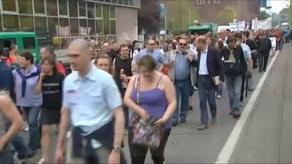 Manifestation contre l'interdiction de fumer dans les cafés