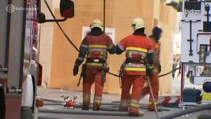 Important incendie de toitures rue Neuve, à Bruxelles