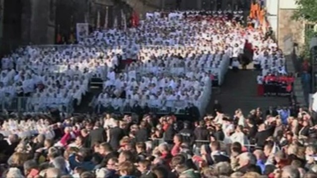 Le pape rencontre des victimes d'abus sexuels