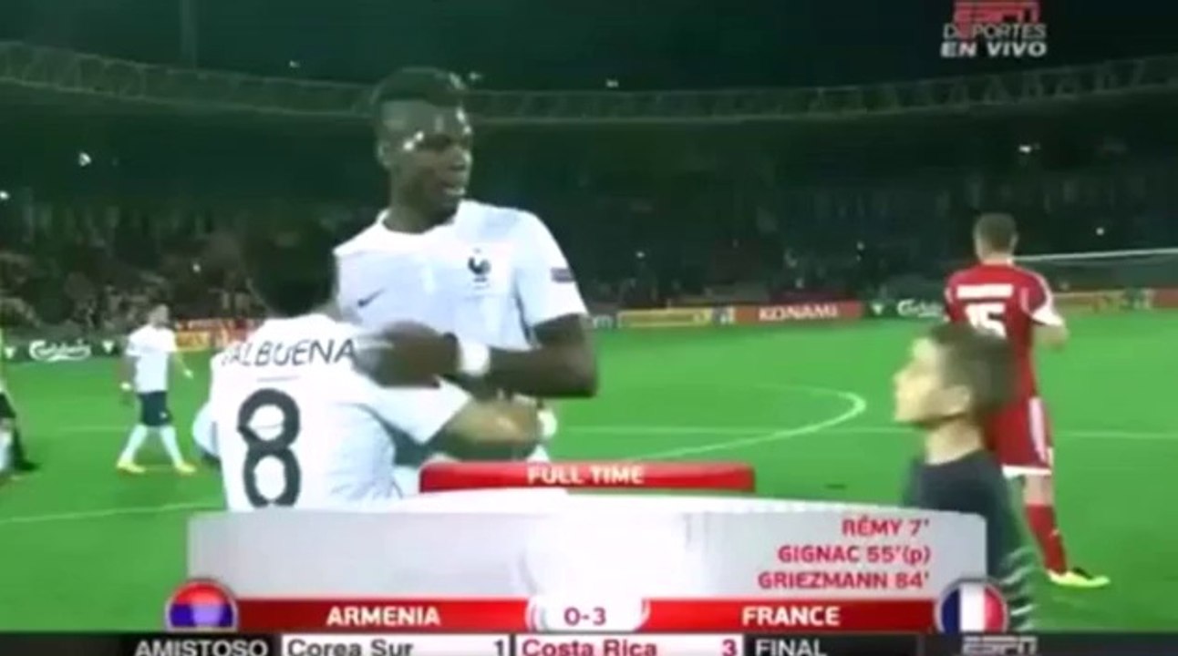 Quand Pogba prend un râteau par un enfant