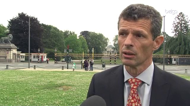 Le relais 4x400m reçu par le roi Albert II