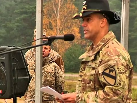 Бронетехника США прибыла в Латвию