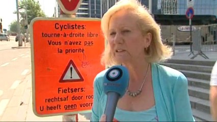 Grouwels veut plus de "tourne-à-droite" cyclistes à Bruxelles