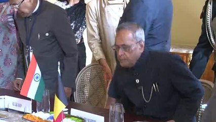 Le président indien en visite d'Etat en Belgique