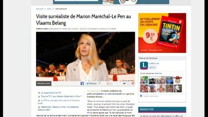 Marion Maréchal-Le Pen rend visite au Vlaams Belang