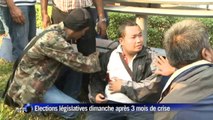 Violents heurts en Thaïlande à la veille de législatives controversées