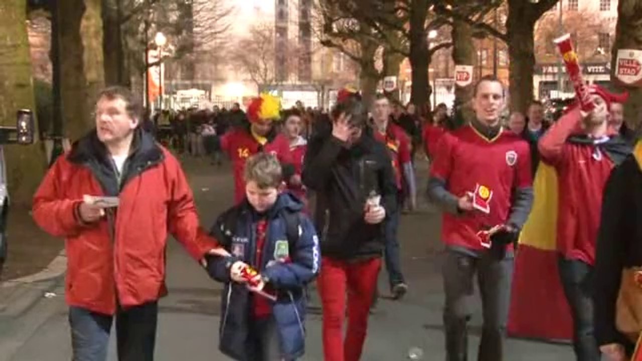 Les Diables Rouges "globalement satisfaits" de leur rencontre, les supporters aussi
